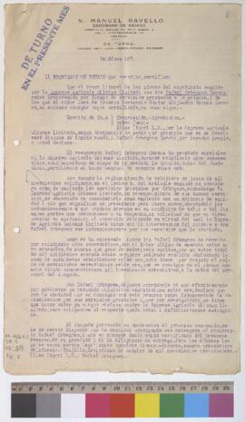 Certificado de indemnización