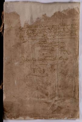 Protocolo notarial de Cristóbal de Aguilar Mendieta