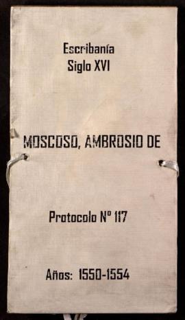 Protocolo notarial de Ambrosio de Moscoso