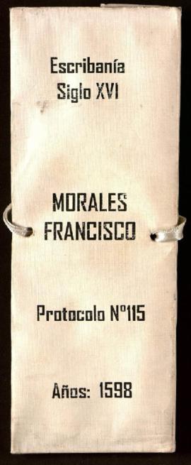 Protocolo notarial de Francisco Morales