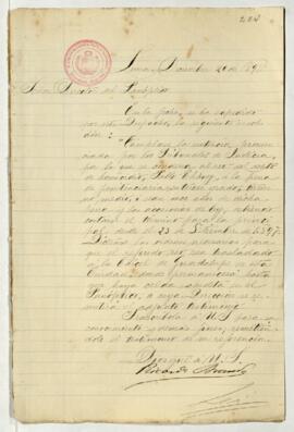 Testimonio de condena