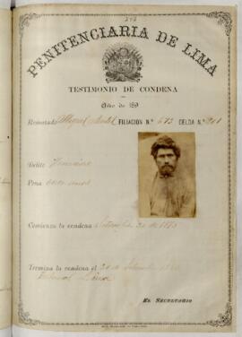 Testimonio de condena