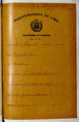Testimonio de condena
