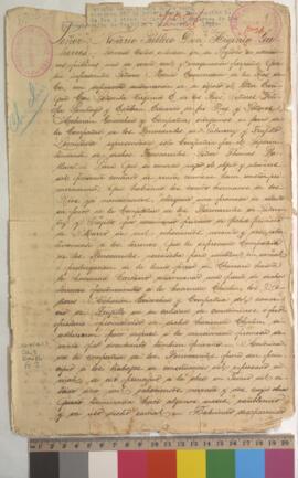 Escritura de venta de franja de hacienda