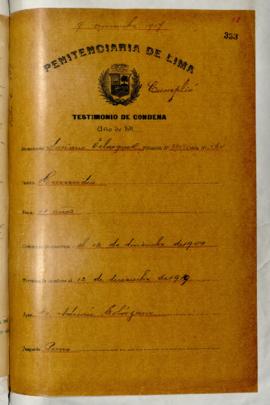 Testimonio de condena