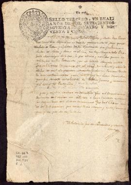 Entrega de testimonio