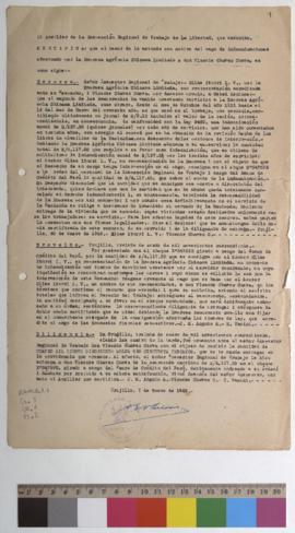 Certificado de indemnización