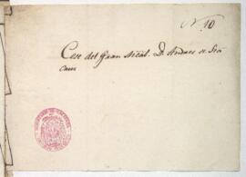 Cese del Mariscal Andrés de Santa Cruz