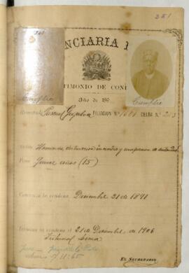 Testimonio de condena