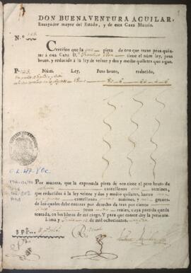 Certificado de autenticidad