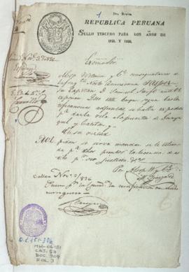 Solicitud de licencia de salida para barco