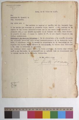 Envío de calamina y clavos y pedido de garantías