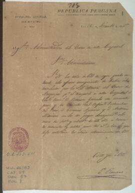 Auxilios de tenientes por la Tesorería de Arequipa