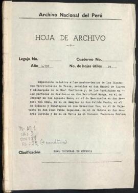 Nombramiento de diputados