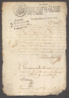 Entrega de testimonio