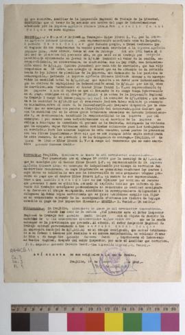 Certificado de indemnización