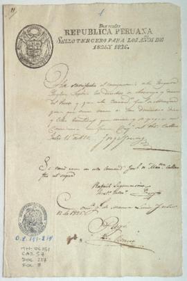 Solicitud de licencia de salida para barco