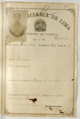 Testimonio de condena