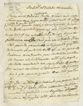 Protocolización de testamento