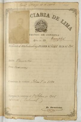 Testimonio de condena