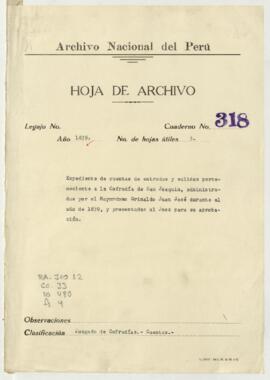 Cuentas de entradas y salidas