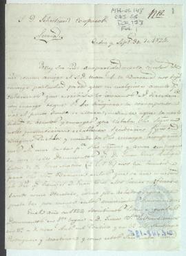 Correspondencia del sobrino de Valdez y Ariza