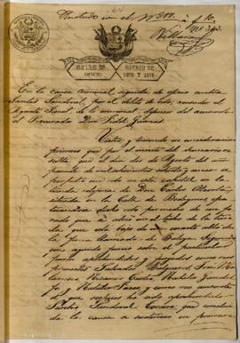 Testimonio de condena