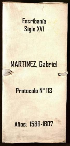 Protocolo notarial de Gabriel Martínez