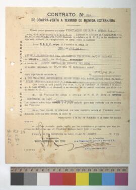 Contrato por compra-venta de divisas.