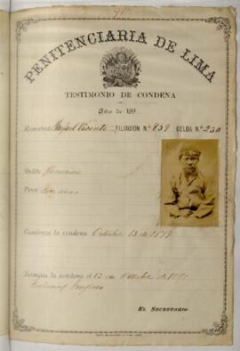 Testimonio de condena