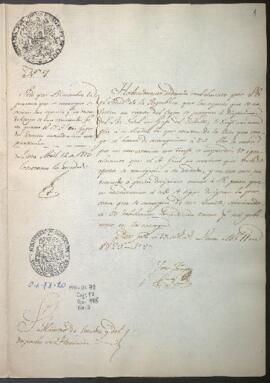 Recepción de especies colectadas