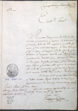 Informe sobre prisiones y correspondencia del enemigo