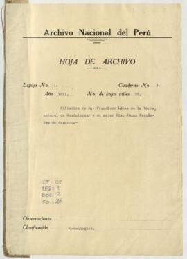 Filiación y limpieza de sangre