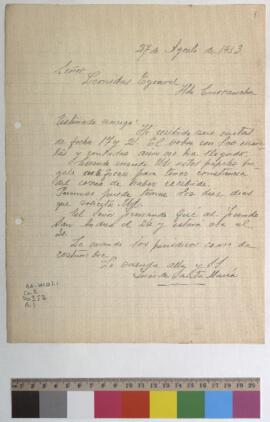 Contadas de ganados, permiso solicitado y llegada del fundo San Andrés