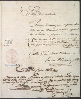 Pedido para desembarco
