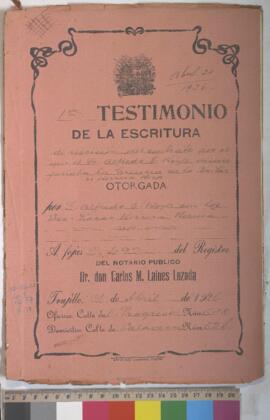 Testimonio de rescisión de contrato