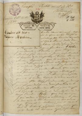 Testimonio de condena