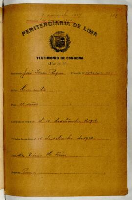 Testimonio de condena