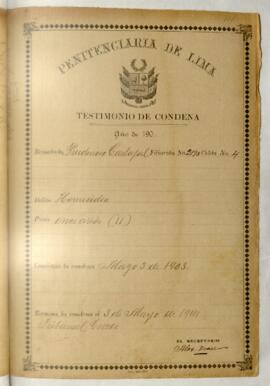 Testimonio de Condena