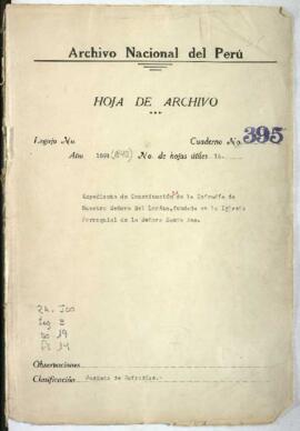 Confirmación de constituciones de cofradía