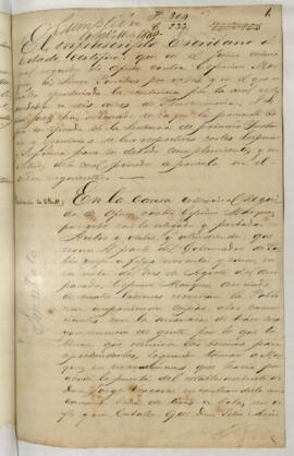 Testimonio de condena