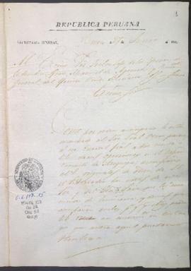 Remisión de documentos sobre campaña militar