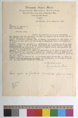Recepción de de lana, pago de transporte y pago de deuda