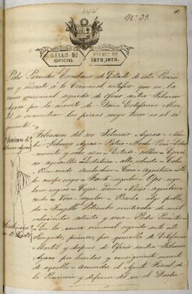 Testimonio de condena