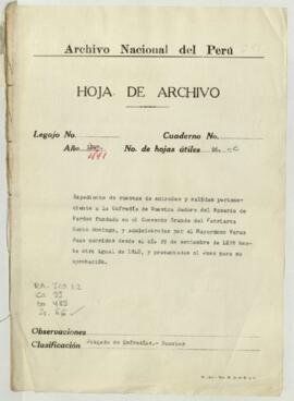 Cuentas de entradas y salidas