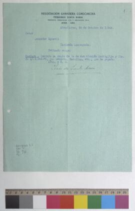 Envío de factura de materiales