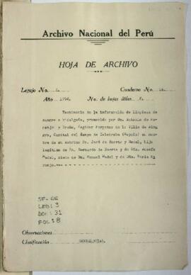 Filiación y limpieza de sangre