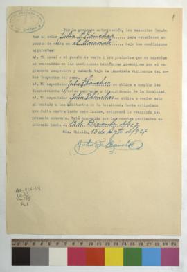 Convenio de venta en el mercado