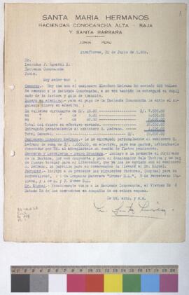 Envío de cemento y duplicado de factura