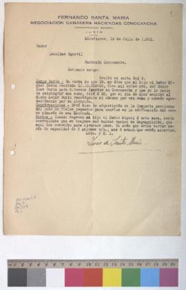 Remisión de cheque, adquisión de rieles y envío de saguaypicida.